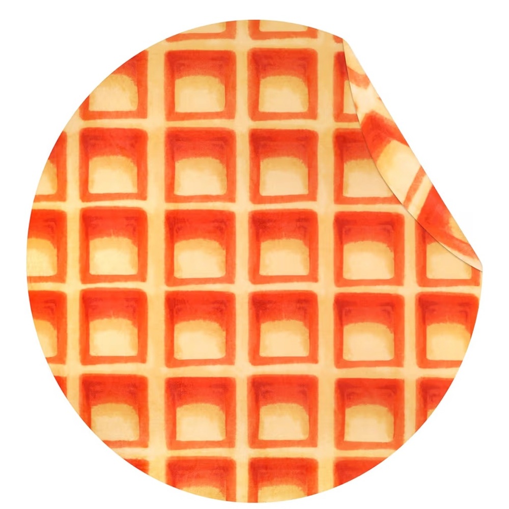 Waffle blanket fleece throw or wrap